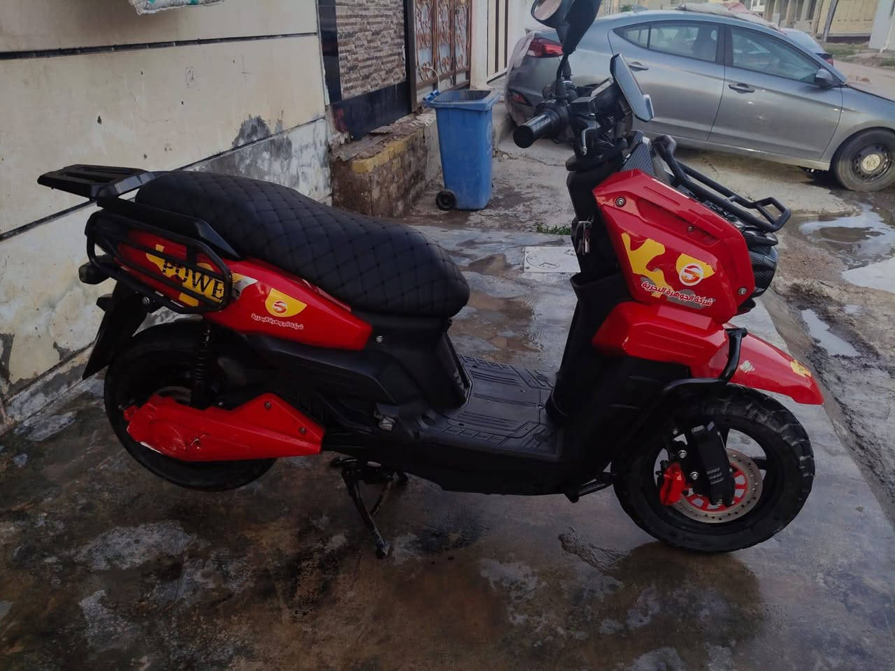 دراجه شحن اباجي جديده بطاريات جديد قبل 10 ايام تبدلان البطاريات  المسطره عدد 6 اي نقص ماكو السرعة الحقيقيه 90 كليو متر ويز ابيع  السعر 900 الف وبيها مجال معروف سعرها 1500/000 مليون وخمسمائة ألف عندي الوصل بغداد ***********
