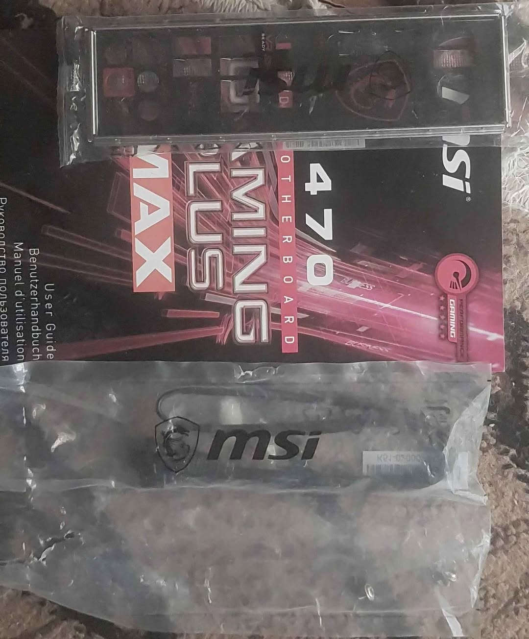 السلام عليكم مذربورد للبيع 
أسمها msi x470 gaming plus max 
أشغل معالجات ryzen بس بغداد, العراق


**إذا كنت صاحب هذا الإعلان وتريد حذفه لأي سبب، رجاءا أرسل رسالة إلى الدعم الفني**