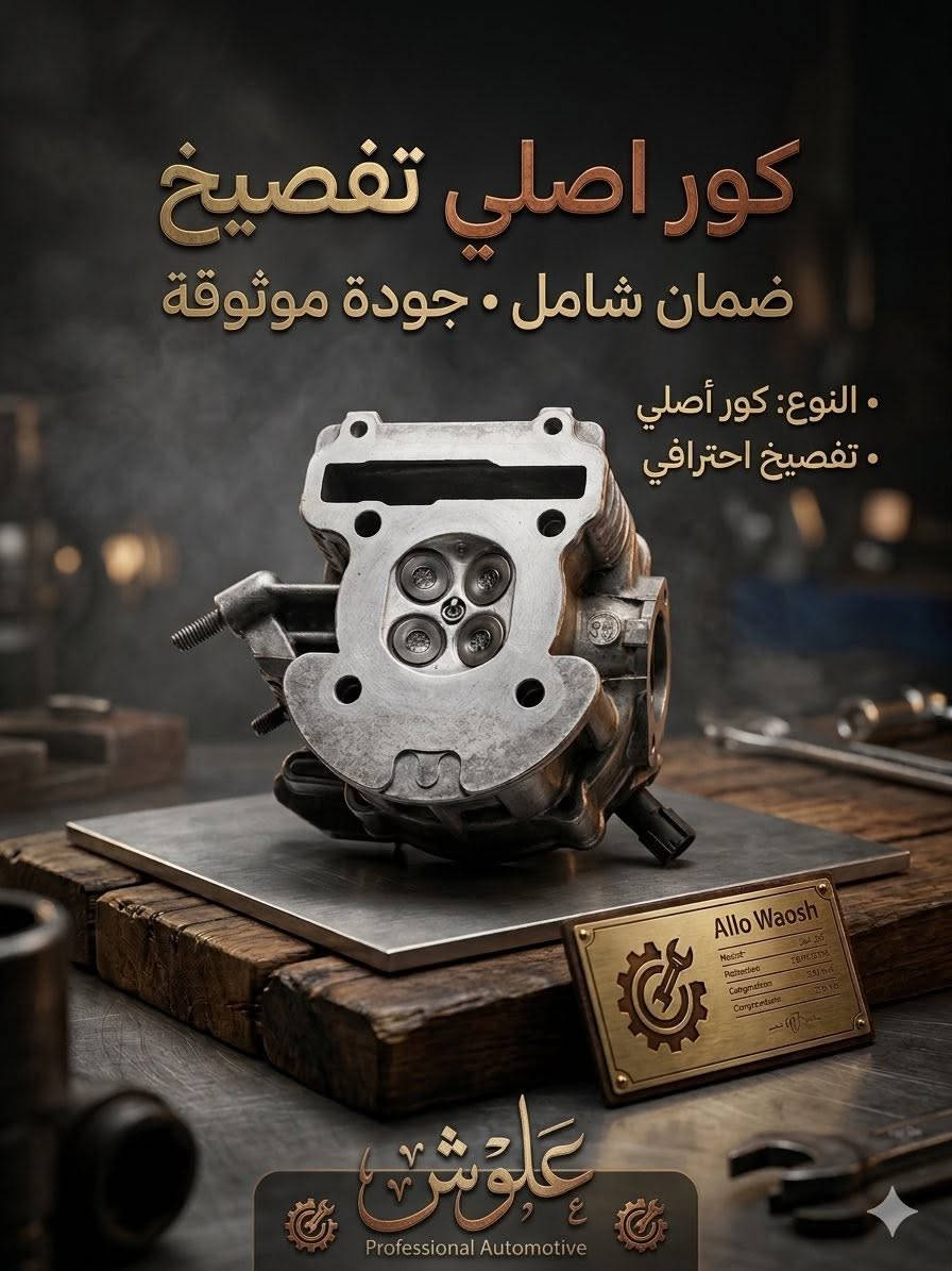 🔥 متوفر لدينا جميع قطع وأدوات تفصيخ الدراجات النارية الأصلية وبأسعار مناسبة 🔥
من
✅ملف
✅ ويل
✅ كورات
✅ عقول
✅ ضفيرة
وكلشي تحتاجة تلكي عدنا 🔧
📦 متوفر توصيل إلى جميع محافظات العراق
📍 بغداد -

علوش للتفصيخ… الجودة أولاً والثقة دائماً.
***********
