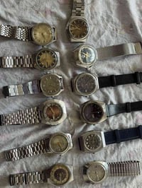 مجموعة ساعات للبيع عدد 12 قطعة  كلهم اتوماتيك سويسري  شغالين  الاسعار ...