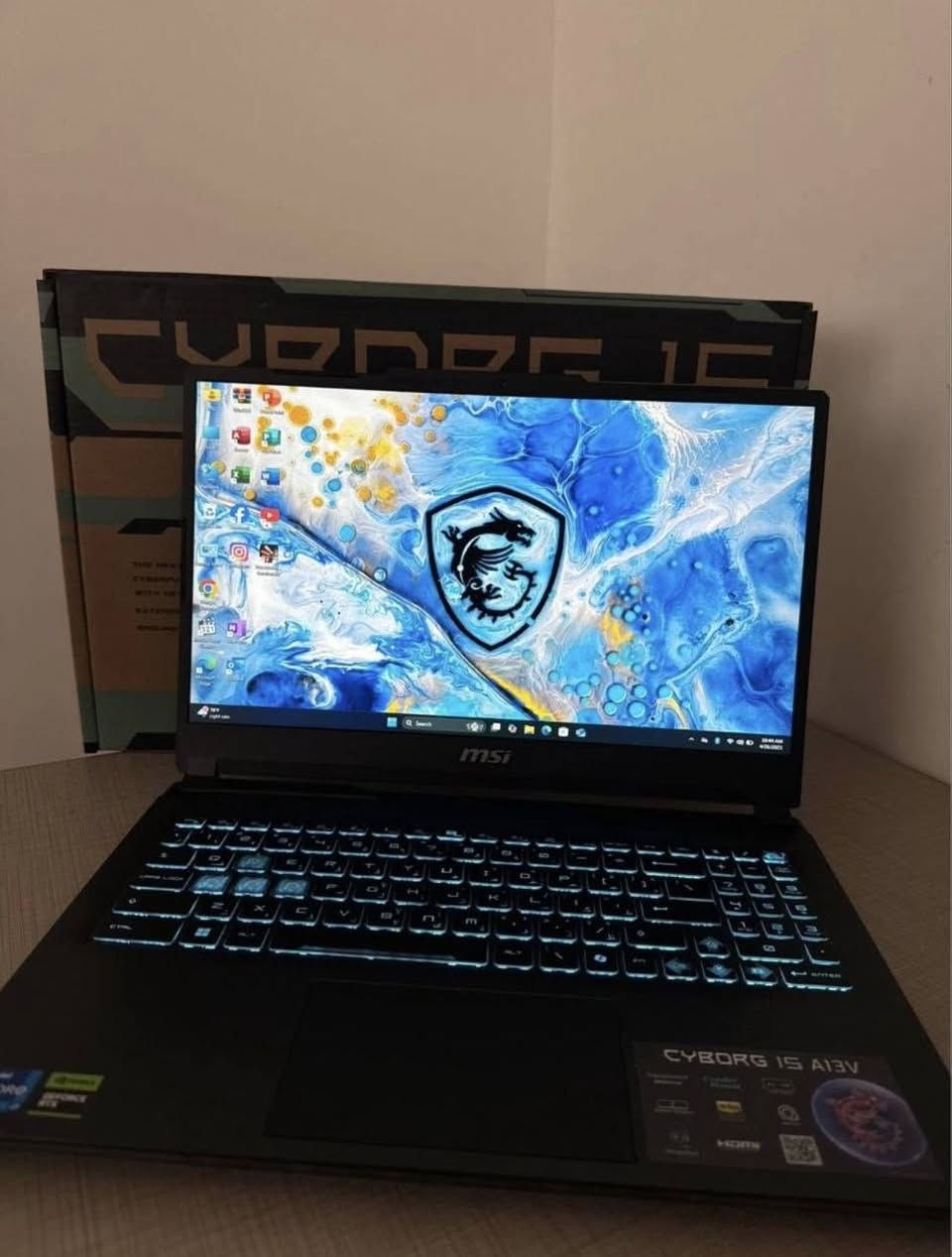 MSI Cyborg 15 لابتوب للألعاب والتصميم والأداء العالي 🔥
💻 المواصفات:

🧠 المعالج: Intel® Core™ i7-13620H (جيل ثالث عشر قوي جداً)

​🎮 كارت الشاشة: NVIDIA® GeForce RTX™ 4060 (8GB GDDR6)

​⚡ الرام: 16GB DDR5 (تردد حديث وسريع)

​💾 التخزين: 512GB NVMe PCIe Gen4 SSD (سرعة فائقة في نقل البيانات)

​🖥️ الشاشة: 15.6" Full HD خرافية – بتردد 144Hz سلاسة تامة بالألعاب

​🪟 النظام: Windows 11 Home الأصلي

​✨ حالة الجهاز: الجهاز مستخدم نظيف وبحالة ممتازة، مناسب للألعاب القوية، التصميم، والمونتاج (بەکارهاتووی خاوێن و بێ کێشە).

​📞 للتواصل (واتساب أو ماسنجر): 👉 ***********

​📍 العنوان: كركوك – بنجا علي (کەرکوک – پەنجا عەلی)

​🏢 شركة خوبيب للابتوبات - Khubaib Laptops

