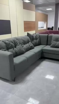 ديوان ٧ مقاعد • كورنر • قماش كتان