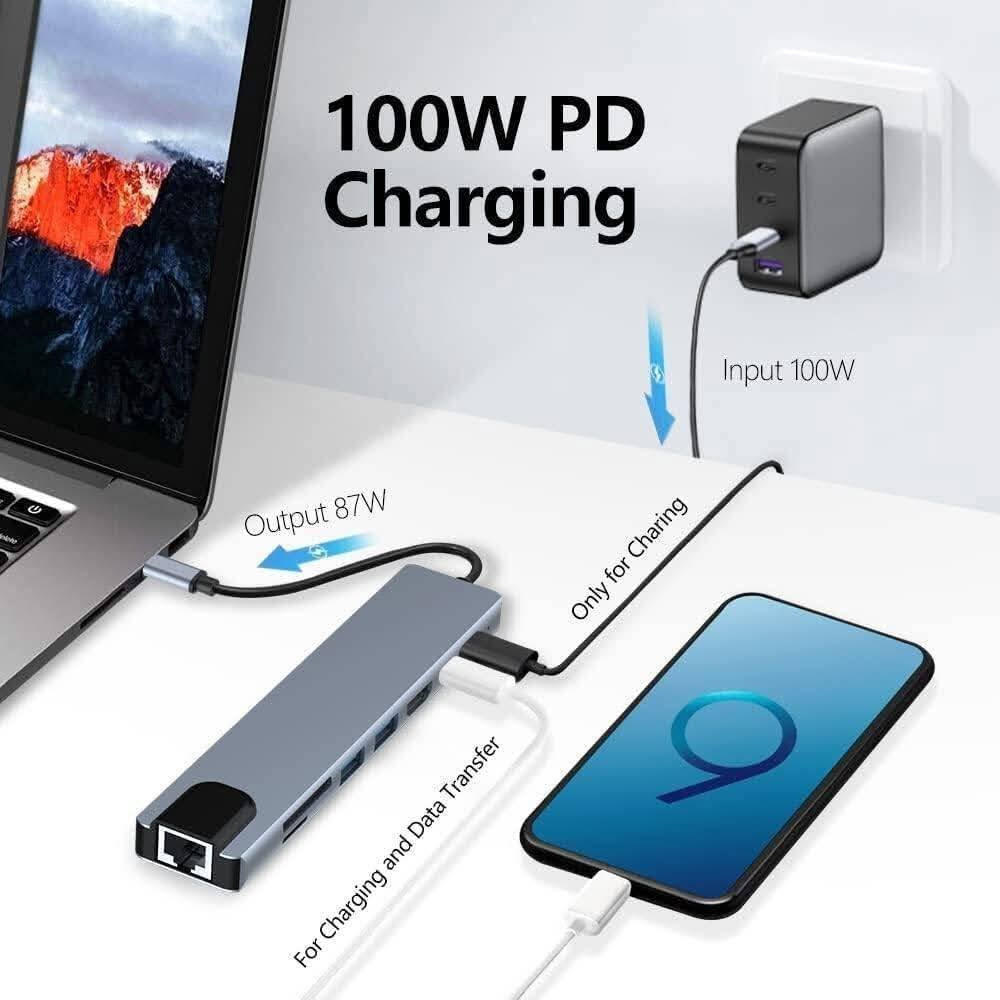 🛍️متوفر لدينا 
ادبتر تايب سي  USB C Hub 8in1
يحتوي على 8 مخارج 
🔹2 منافذ USB 3.0
🔹منفذ Type-C
🔹منفذ PD 100 W 
🔹2 منافذ SD card
🔹منفذ HDMI 4k
🔹منفذ Lan 
متوافق مع لابتوب والموبايل و الايباد

💵السعر 15  الف دينار
🚗متوفر توصيل لكافة محافظات العراق 🇮🇶

📞 للحجز أو الاستفسار عبر الصفحة أو الواتساب:

https://wa.me/9647755190147 بغداد, العراق
