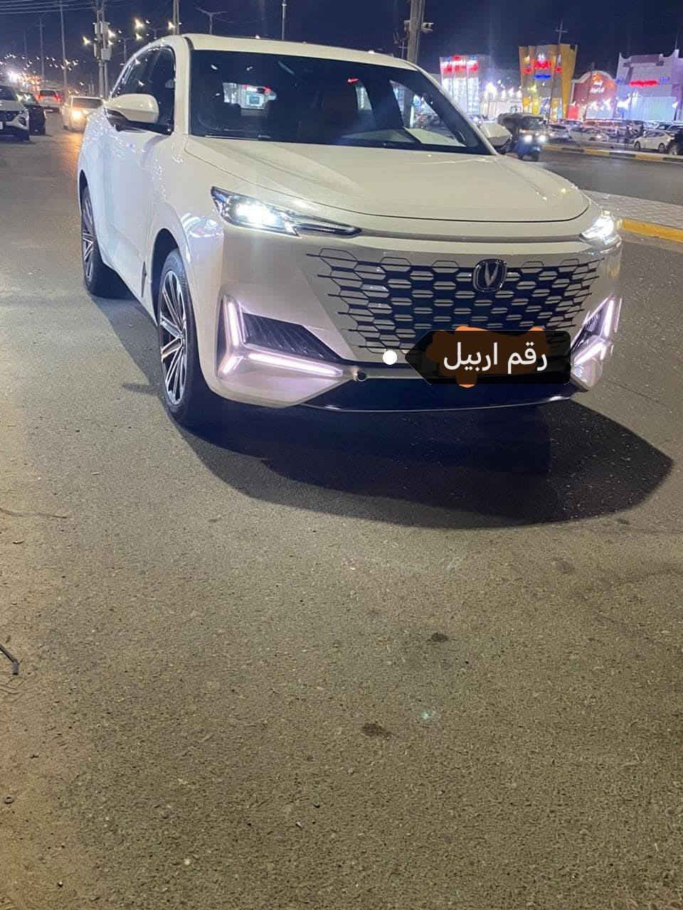 سلام عليكم
شانجان يوني كي ( UNI K )  موديل 2023
فول مواصفات  لون ابيض سقف بانوراما 
مقاعد تدفئه تبريد امامي كاميرات 360 درجه 

رقم اربيل الانكليزي باسمي 
شاشات لمس 
صندوق كهرباء 
سستم صوت من شركة سوني 
سماعات بالمقاعد 
يدات ابواب مخفي
انظمه التحكم لمس 
رادار + تحديد مسار + قياده ذاتيه 
كاميرات 360 درجه 
نظام كاميرات 3D 
كاميرات مرايات جانبيه بدقة 4k 
حساسات 360 درجه 
هاند بريك كهرباء 
شاحن واير ليس 
لايت وبك لايت LED 
السيارة  و باسمي
مكفولة السيارة
السيارة حرة حرة حرة  
السعر. خاص  $

(عليها ضمان من شركة شانجان 5 سنوات ) 
عنوان السياره : بغداد 
 للاتصال او الاستفسار واتساب على ***********
