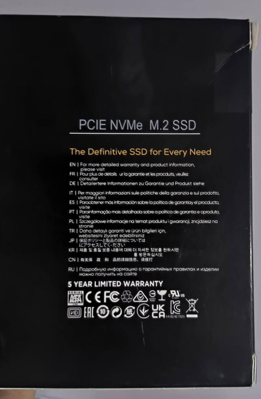 🔥 SSD NVMe M.2 سعة 1TB للبيع 🔥
📦 النوع: NVMe M.2 PCIe
💾 السعة: 1 تيرابايت
⚡ السرعة: عالي جداً (أسرع من SSD العادي SATA بكثير)
🎮 مناسب للألعاب، التصميم، وبرامج الثقيلة
💻 يركب على لابتوبات وكمبيوترات تدعم M.2 NVMe
✅ جديد (أو شبه جديد إذا مستعمل)
✅ أداء قوي واستقرار عالي
✅ شكل احترافي مع تبريد جيد
📞 للتواصل خاص 
🚀 فرصة ممتازة للي يريد يطور جهازه بسرعة قوية!


**إذا كنت صاحب هذا الإعلان وتريد حذفه لأي سبب، رجاءا أرسل رسالة إلى الدعم الفني**