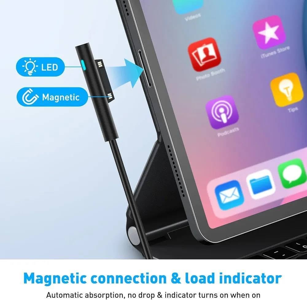 واير شحن  سريع بي دي 65 واط، سطح مغناطيسي USB-C 15 فولت 3 امبير، شحن نوع C للابتوب سور فيس 3/2/1، مايكروسوفت برو 7/6/5/4، جو، سور فيس بوك


**إذا كنت صاحب هذا الإعلان وتريد حذفه لأي سبب، رجاءا أرسل رسالة إلى الدعم الفني**