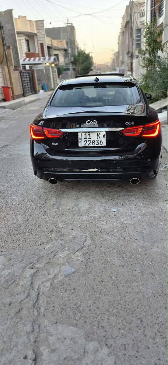 سلام عليكم

انفنتي Q50 /2023

فوووول مواصفات /

1-بصمة تشغيل +بصمة ابواب +دخول ذكي 

2-جام اوتو +uvعازل لاشعة الشمس بلاد

3-شاشة وسطية عدد2 

4-لايت +بك لايت led 

‏5-كشنات اماميه كهرباء +10حركات 

5-6وضعيات قيادة 

7-ستيرن 3وضعيات قيادة

8-داخل اسود

9-فتحت سقف 

10-مري جانبيه كهرباء 

11-محرك v6 3.0tt

‏12-كير 7سرعات 

13-سبايدر 

14-شفقه علا الجامه الخلفيه 

15-غلاف باتمان للمري الجانبيه 

16-تخم تاير جديد 

17- عليها صدر امامي + خلفي مبدل وكاله كله
ــــــــــــــــــــــــــــــــــــــــــــــ
الحادث /صور امريكا موجوده بل منشور ومبدل جاملغ وبنيد ودعاميه نفس اللون
ــــــــــــــــــــــــــــــــــــــــــــــــــــــــ
السعر/195وبيها مجال السياره بسمي رقم بغداد

للستفسار /***********
***********
