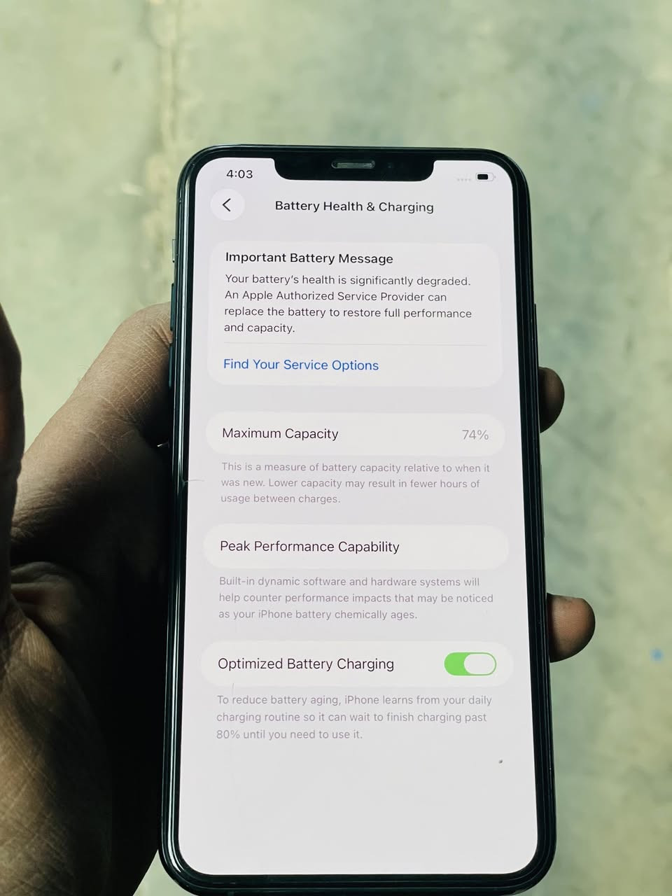 سلام عليكم
جهاز 11برو ماكس جهاز مستعمل  جهاز حالته زينه +ويا كارتونهً اصليه تواصل 

سعره 250وبيً مجال رقم ***********
