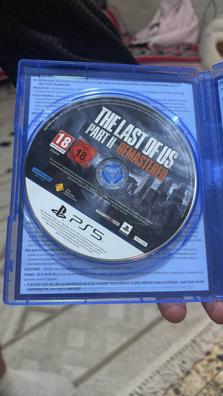قرص ذلاست - The last of us الجزء الثاني للبيع 
المكان بغداد يتوفر توصيل بغداد, العراق


**إذا كنت صاحب هذا الإعلان وتريد حذفه لأي سبب، رجاءا أرسل رسالة إلى الدعم الفني**