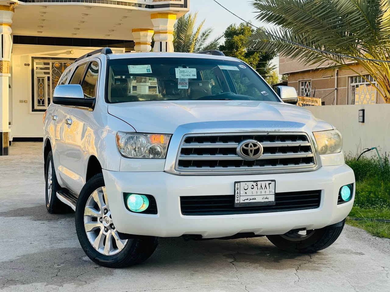 لسلام عليكم
           تيوتا سيكويا  بلاتينيوم 
بسمي مشروع وطني 
موصفاتههً معروفه
داخل بيجي 
.الموديل:2009
.المواصفات(platnum) 1/1
ماشيه 200 الف
.سلايد روف
كشناتً جلد
.زراكات 
.كامره
.تحكم ستيرن جهتين
.ستيرن كهرباء
.مري شفط
.كشنات جلد +تدفئه تبريد
.بردات جانبيه بلاديه
.شاشه ايباد
.V8(5700)
.بعد بيها هوايه مواصفات 
سياره جديده بمعنه الكلمه 
بيها صبغ جاملق وربع باب الخلفي فقط 
.السعر 168 
مكان السياره بغداد 
لاستفسار 
*********** بغداد, العراق
