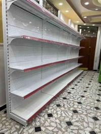 رفوف جداري تركي اصلي ابو جسرين ثقيل نضيف وجديد موجود 24متر عنوان بغداد...