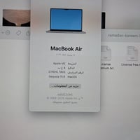 ماك بوك اير M2 • ٥١٢SSD • ٨رام