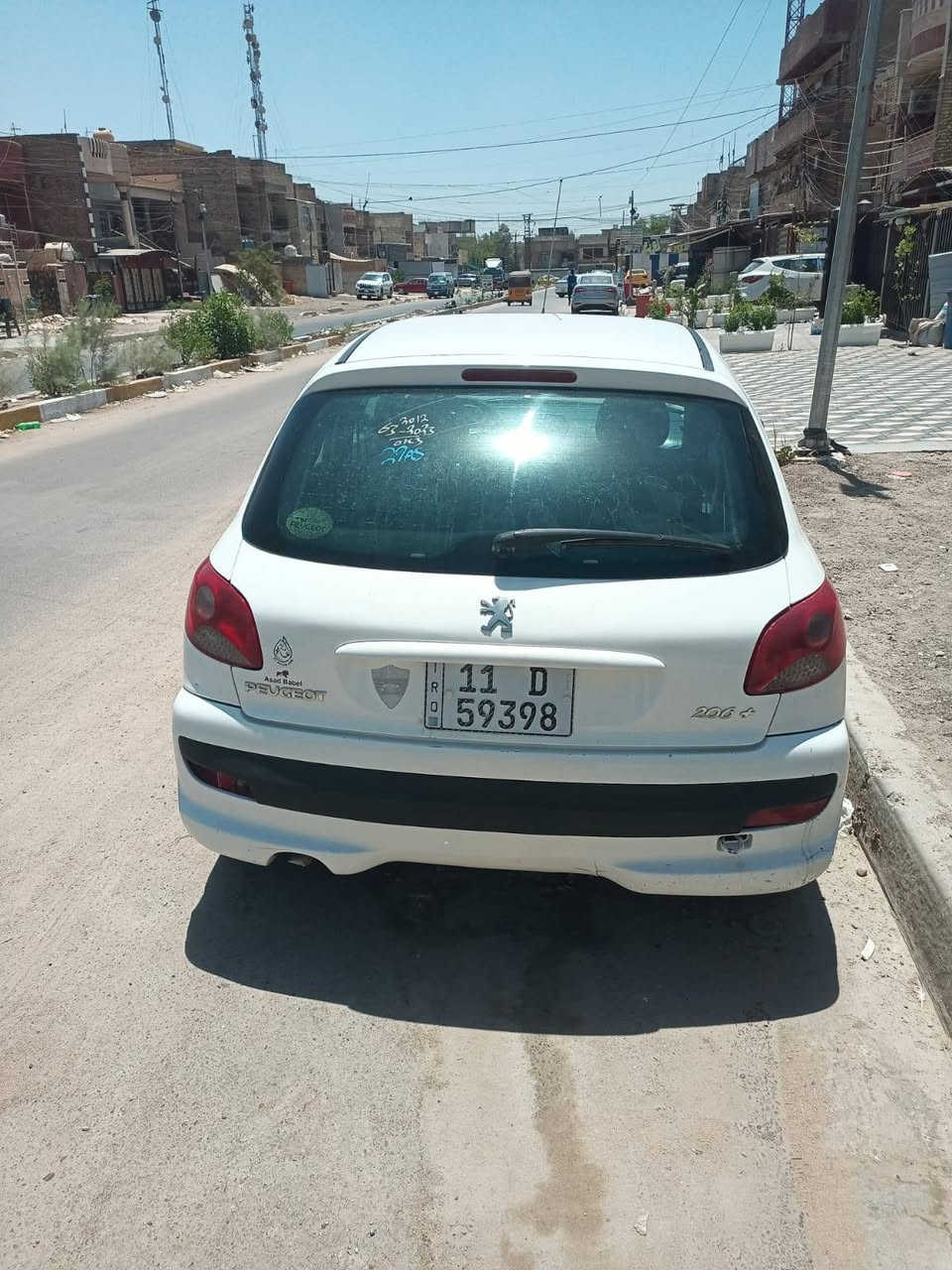 السلام عليكم بيجو 206 موديله 2012 بيهه نواقص العقل واكف المكان الشعب بغداد السعر 35 وبيهه مجال رقم الهاتف ***********
