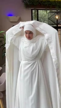 عباية العقد البيضاء • خامة ممتازة • توصيل مجاني