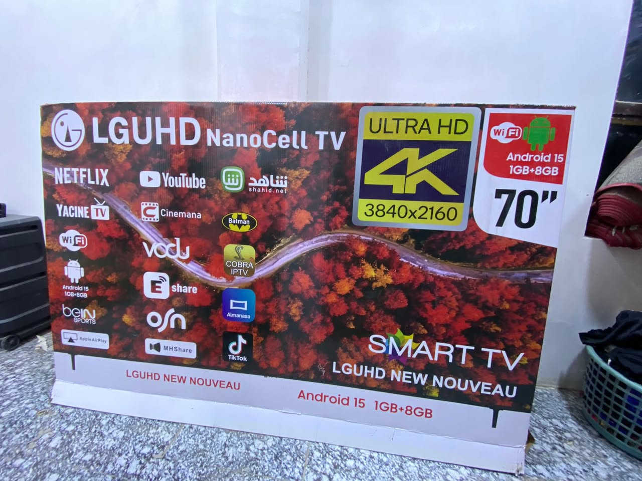 #بيع سريع
بلازمه حجم 70 نوعيه LG استعمال أسبوع فقط  بيع مستعجل 

***********
