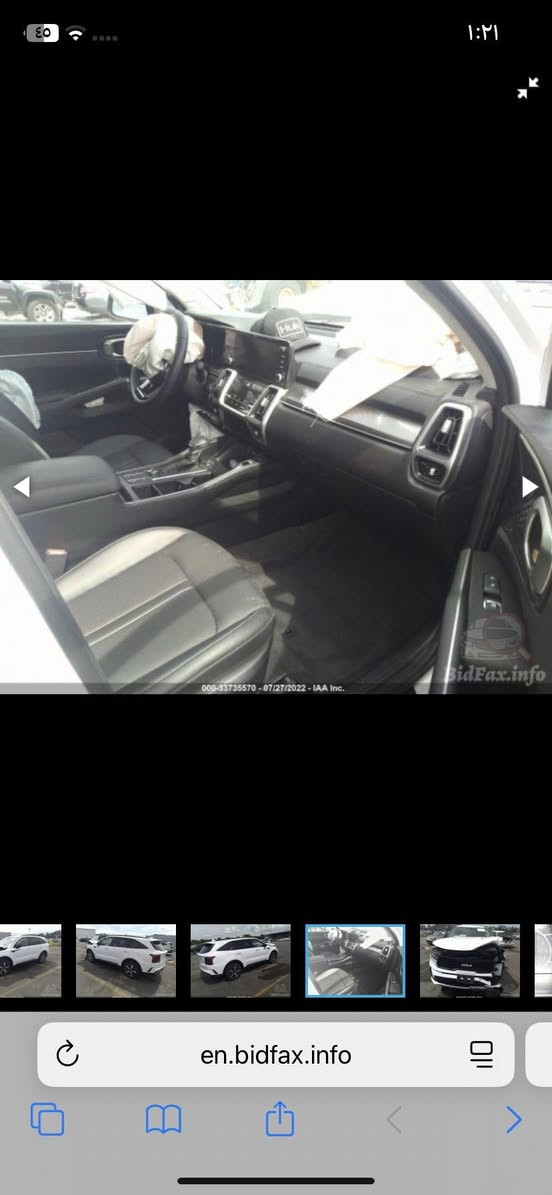 سورنتو وارد امريكي موديل 2022 رقم بغداد الجديد باسمي 
تبديل بنيد فقط ولجامغ بي بارد وصبغ
 ماشيه 35 الف محرك 2500 GDi
4 سلندر 
فول مواصفات عدا البنراما 
تشيغل عن بعيد كشنات ٢ كهرباء وباقي لمواصفات 
السعر : 242 وبيه مجال بسيط
مكاني بغداد العطيفية / الشالجية
لاتصال : ***********
