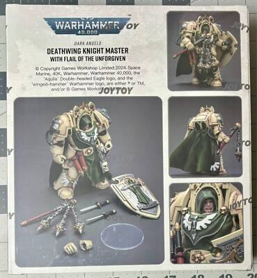 شخصية حركة فارس الجناح المميت من جوي توي Warhammer 40K هي مجسم قابل للتجميع مفصل للغاية ومصمم للبالغين بعمر 15 عامًا فما فوق. إنه إصدار مرخص رسميًا من Games Workshop ويأتي بمقياس 1:18. 
تفاصيل المنتج
الشركة المصنعة: JoyToy
المقياس: 1:18 (يبلغ ارتفاع المجسم حوالي 13.6 سم أو 5.4 بوصة)
المادة: بلاستيك ABS و PVC
النقيب: ملاك الظلام (Dark Angels)، الفصيلة الأولى "ديثوينغ" (Deathwing)
العتاد: مزود بصولجان الغفران (Mace of Absolution 2) ودرع عاصفة (Storm Shield)
الميزات: المجسم مفصلي للغاية، مع تصميم مفصل ومتقن، مما يسمح بوضعه في مجموعة متنوعة من الأوضاع. 
متوفر للبيع لدينا توصيل لجميع المحافظات 
واتساب ***********
