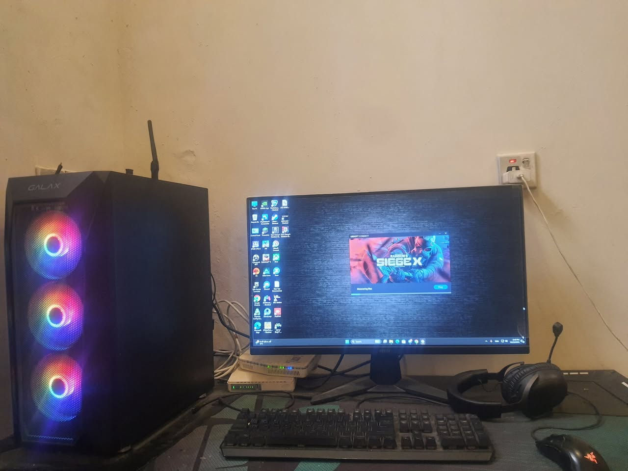 السلام عليكم ورحمه الله وبركاته
تجميعه كيمنك مواصفات موجوده كلشي موضح بلصور 
NVIDIA GeForce RTX4060TI
RAM16GB
HARD HHD 1T
HARDSSD 256
MOTHER BOWERD  ASROck H510M+HDV/M.2SE
Intel core i5 11400f
الشاشه msi180 Hz
سماهه  كلاود ٣ وايرلس
كيبورد كيمنك ميكانيكي 
ماوس رايزر
التجميعه كيس فقط ٧٠٠ 
مع الملحقات مليون


**إذا كنت صاحب هذا الإعلان وتريد حذفه لأي سبب، رجاءا أرسل رسالة إلى الدعم الفني**