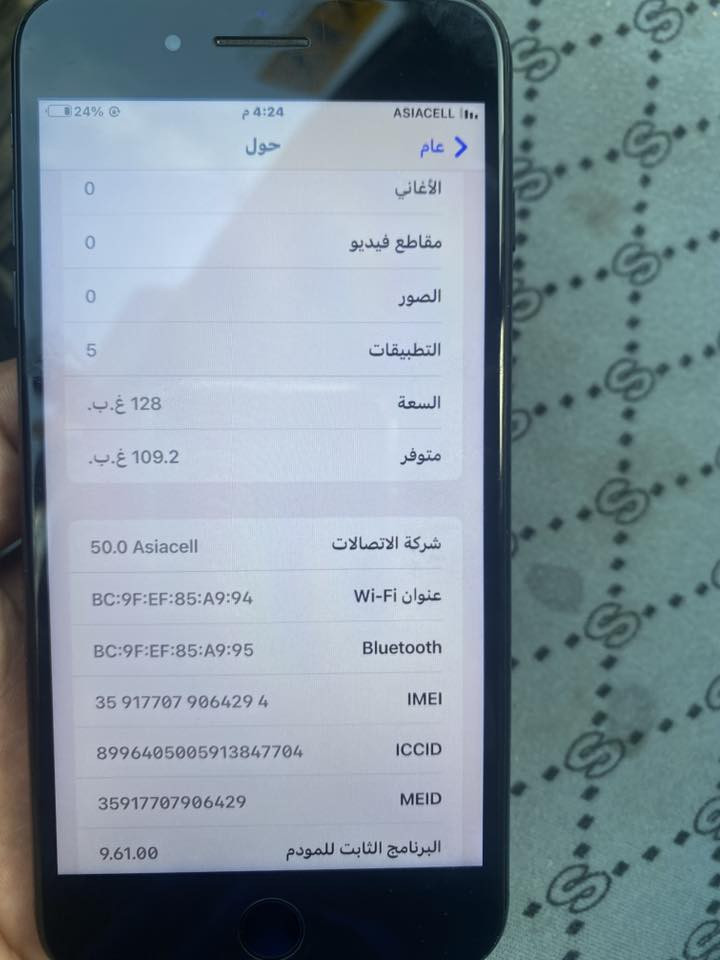 سلام عليكم سفن بلص  جهاز كله شركه بصمه نت تصال فول فقد بطاريه مبذله ذكرا١٢٨ سعر 100رقم هاتف***********
