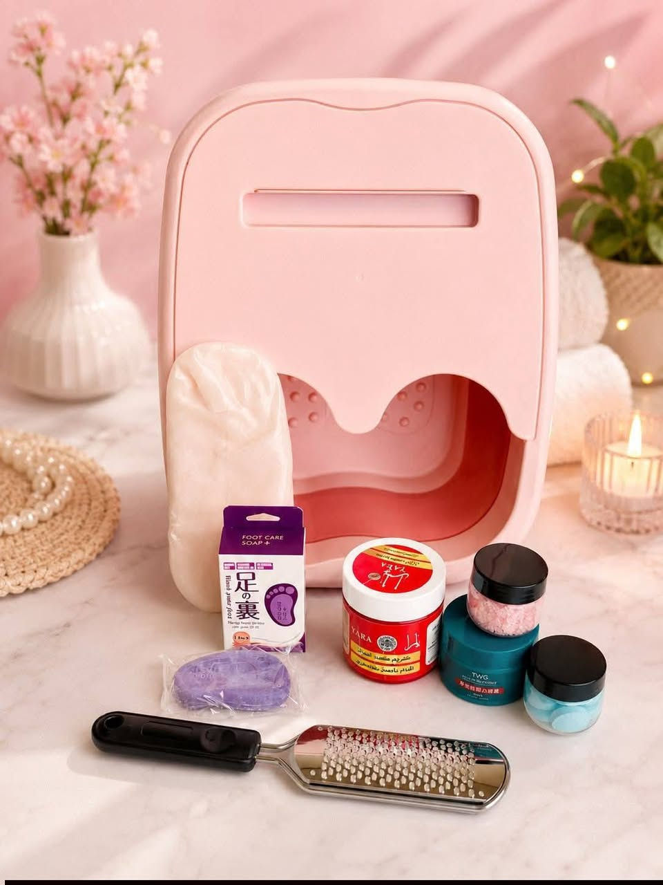 للاستفسار والحجز واتساب ***********
🌸العرض للقدمين🌸

مجموعة عناية بالاقدام 
نظافة+ راحه نفسيه 
تعالي حبيبتي تشتكين من الجلد الميت وجفاف الأقدام مجموعة متكاملة كل ما تحتاجينه
