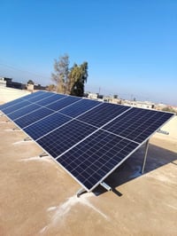 منظومة شمسية • ألواح لونجي ٦١٥واط • بطارية ١٥kWh