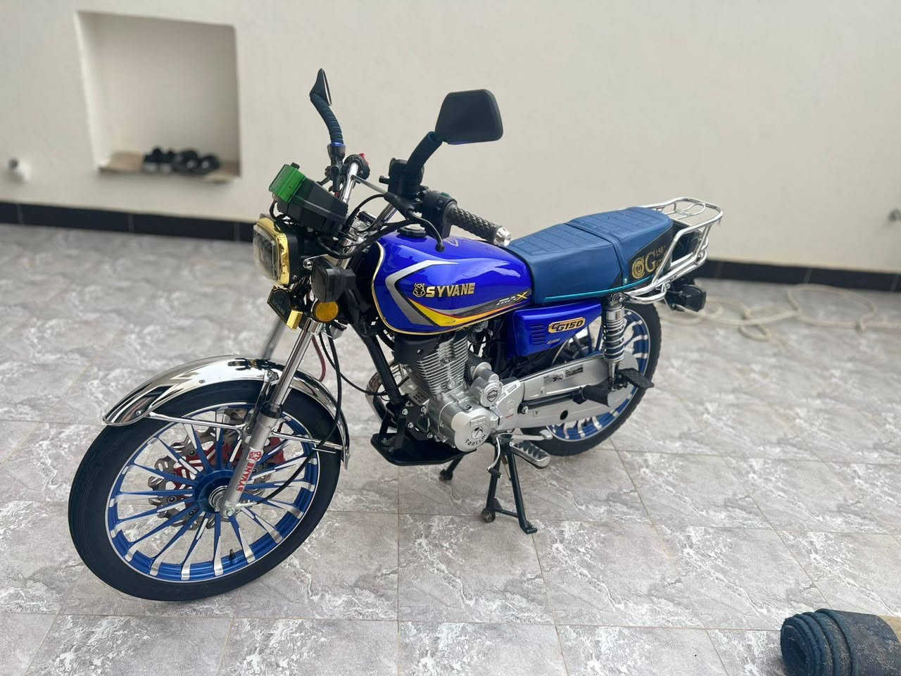 سلام عليكم من رخصت الادمن
دراجه ايراني سيفان موديل 25 محرك 150 بصمات سويجات 2 كهربائيات كله شغله الدراجه كله ع فحص تاخذه السعر 900 وبيه مجال بسيط الموشراي لا تعبني واتعبك 
الاتصال على هاتف  مكاني فلوجه 
***********
