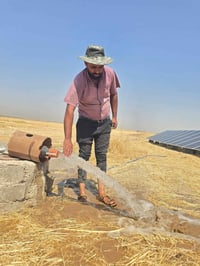 غطاس ١٥ حصان • ٣٠ لوح ٦٥٠ واط • منظومة شمسية زراعي