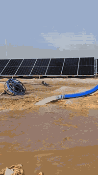 الودق للطاقة الشمسية • مضخة 20 حصان • الواح ٦٢٠ واط