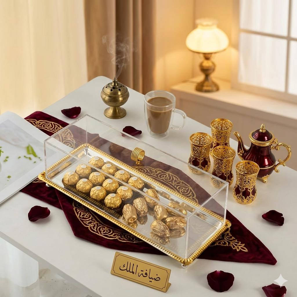 تفاصيلٌ تفيضُ رقيّاً، كأنها حكايةٌ من زمنِ الجمالِ الجميل
‏أقوى تشكيلة مضيف العيد حافظات كعك العيد
بين بريق المرايا ودفء الشموع، تكتمل فخامة اللحظة."                                 "أناقةٌ تتحدثُ بلغةِ الذهبِ والورد."


**إذا كنت صاحب هذا الإعلان وتريد حذفه لأي سبب، رجاءا أرسل رسالة إلى الدعم الفني**