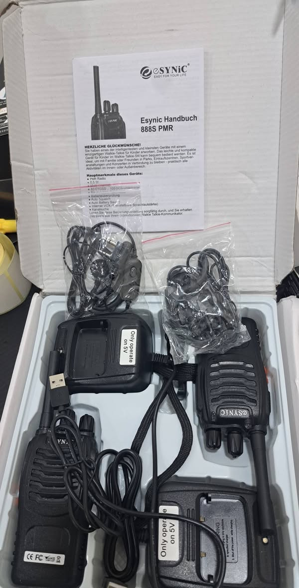 جهاز اتصال لاسلكي (Walkie Talkie) من شركة eSynic، موديل ESY082.السعر 60الف


**إذا كنت صاحب هذا الإعلان وتريد حذفه لأي سبب، رجاءا أرسل رسالة إلى الدعم الفني**