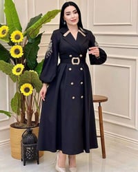 فستان صيفي • كتان • مقاسات ٤٠-٤٨-٥٠