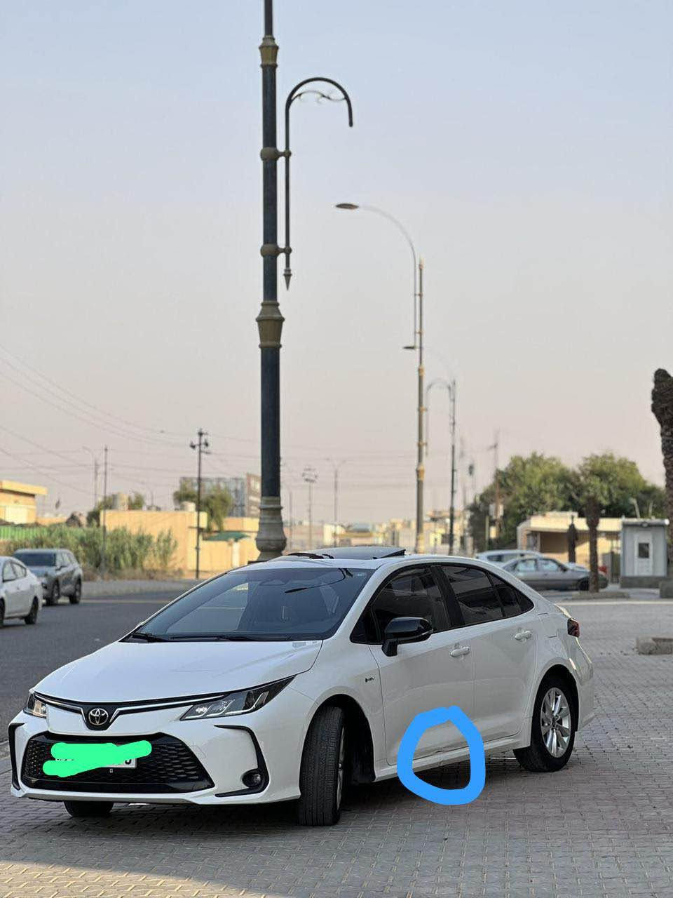 🚗 للبيع | تويوتا كورولا HEV 2024

✨ سيارة نظيفة ومواصفاتها مميزة وجاهزة للاستخدام.

🔹 الموديل: 2024 (هايبرد HEV)
🔹 الممشى: 35,000 كم
🔹 اللون: أبيض مع سقف سلايت
🔹 داخلية سوداء بكشن جلد
🔹 شاشة مع Apple CarPlay
🔹 تحكمات ستيرن
🔹 مثبت سرعة
🔹 نظام الحفاظ على المسار (Lane Assist)
🔹 تبريد مركزي

ملاحظة 
يوجد رصعة في الصندوق ورصعة في باب السائق، مع عدة نقاط صغيرة، .

💰 السعر: 154

📲 للتفاصيل والمراسلة واتساب فقط:
*********** كركوك, العراق
