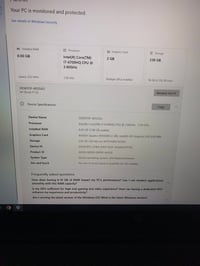 لابتوب للبيع المواصفات بالصورة  مكاني بغداد  حي الجهاد السعر 300 07739...
