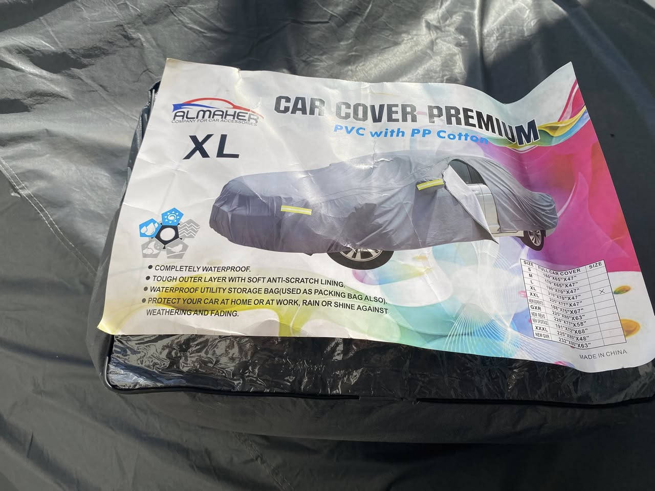سلام عليكم توفر جادر مطري وضد الحرارة مبطن من الداخل بقطن بيوايدي وجميع أنوع السيارة موجودة الاستفسار السعر  35 )  ***********
