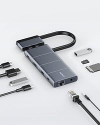 🚀 Anker PowerExpand 9-in-2 USB-C Hub (A8384) ✅ يحول منفذين USB-C إلى 9...