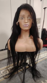 باروكة شعر طبيعي • ضمان مدى الحياة • طول ١م٧سم