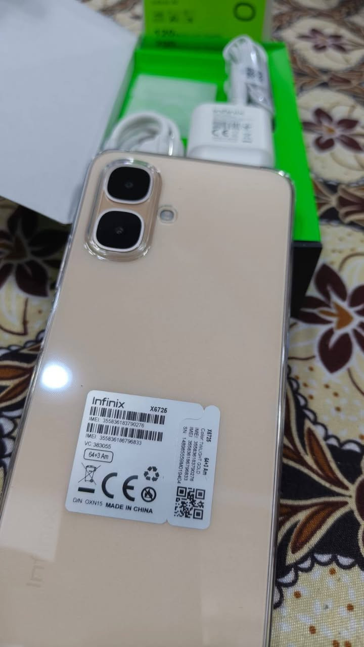 📱🚨 عــــرض نــــاري حقيقي – فرصة ما تتكرر! 🚨📱
🔥 إذا تدور على جهاز نظيف وسعر قوي… هذا هو المطلوب 🔥
📱 Infinix Smart 10
✨ لوك يوم واحد مامستخدم – نظافة وكالة درجة أولى
📦 جهاز مرتب جداً وكأنه طالع هسه من الكارتونة
💯 أصلي وكالة 100% – مو صيني مال أمازون – مضمون
⚡ جهاز عملي يخدمك بكل قوة وراحة:
🎮 أداء سريع وسلس بدون تعليق
🎬 شاشة كبيرة وواضحة تعطيك متعة مشاهدة
🔋 بطارية قوية تعيش وياك من الصبح لليل
📸 كاميرا حلوة توثق يومك بكل وضوح
✨ تصميم فخم وخفيف باليد – شكل راقي
💸 السعر: 190 ألف فقط – كسر سوق فعلي!
📍 الموقع: بغداد – الدورة
📞 رقم الهاتف: ***********
🚨 تنبيه مهم:
هالسعر مقابل هالنظافة نادر جداً بالسوق!
الكمية قطعة وحدة فقط 🔥
🔥 الفرصة للجاهز… لا تضيعها!
🔥 أول واحد يتصل ويجي ياخذه بدون تفكير!
🔥 تأخرت؟ غيرك سبقك!
