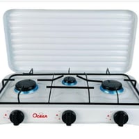 طباخ غاز 3 عيون • ستانلس ستيل • توصيل مجاني