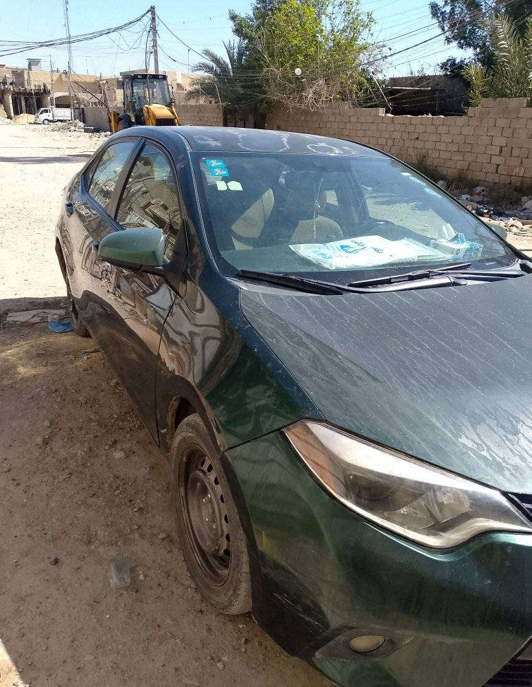 كورولا موديل 14رقم بغداد باسمي بيهة صبغ بنيد ،وباب عكس السايق كما في الصوره ،كير مكينه مكفول بلادي ،السعر 106،رقم التلفون ***********,***********
