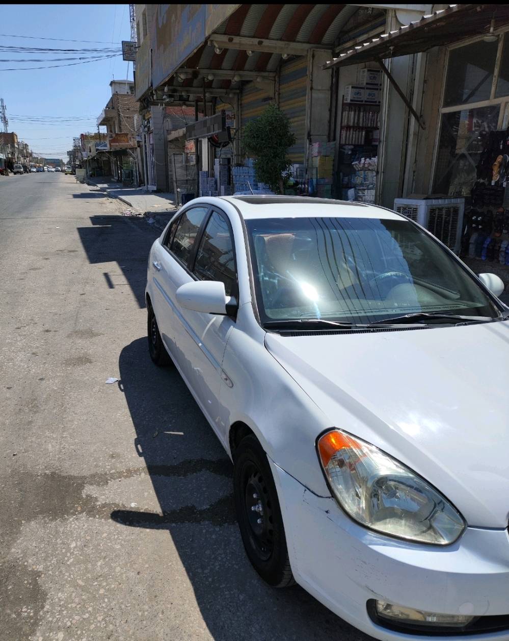 تحية طيبة 
اكسنت موديل ٢٠٠٩
بيها دحجات وبارد والسنوية ساقطة 
السعر 82 وبيها مجال 
المكان النجف الأشرف / الكوفة. 