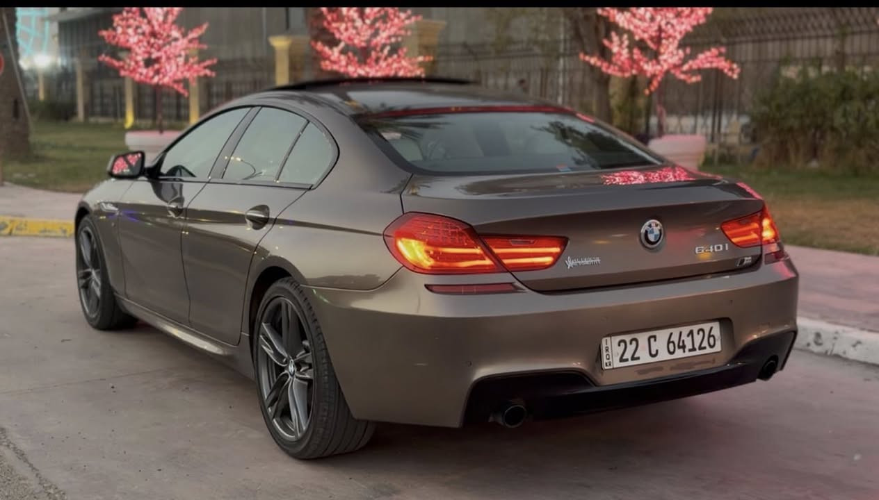 السلام عليكم 
  
2015 BMW 640i Mpackage 
 🚀Twin power turboمحرك 3.0 
خليجية وكالة العروش جديدة جداً بحالة الوكالة محرك وكير شرط مامفتوحات وكفالة
بدون اي ضربه وصبغ عدا كلير شبر بلبنيد سونار موجود 
السياره فول مواصفات
بانوراما 
رادار نقطه عمياء
دركة M
ستيرن كهرباء 
كشنات جلد منفصل وخزن ومساج 
لايت داينمك وحساس مطر 
كامرات واصطفاف ذاتي 
وضعيات قيادة 3 سبورت ايكو كونفورت 
هاند بريك بصمة 
بوب 4 شفط ومري شفط
بردات خلفية كهرباء بلادي 
وبعد بيها ناسيهن
السيارة سيرفس كامل صفر مسج ومابيها اي نقص من صدر وطسه ومنظومة بانزين وتبريد

سعر السيارة 21800$ 
وماعتقد اكو هيج نظافة وسعر بهذا الحجم والي ميعجبة البوست يعبره بدون كلام جانبي رجاءاً 🤎
مكاني بغداد هذا رقمي ***********
*********** الثاني
