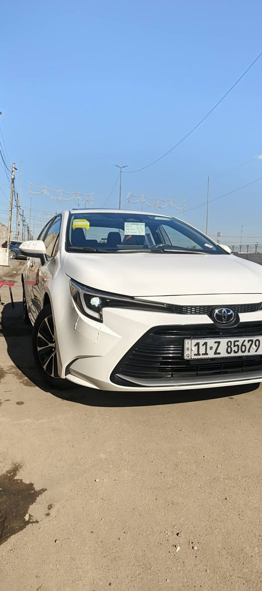 السلام عليكم البيع تويوتا كورلا موديل ٢٠٢٥ زيرو ماشيه ٣ آلاف حقيقي وعل أيدي استلام شركه بعدهي كاعيات مامشدوده بصمات شركه كتلوكات شركه بعدهي وضع شركه وجبا الأولى مال الجاسم مكفوله لا صبغ ولا بارد ولا شخط ولا رصعه ولا نكراش ولا أي شي سياره زيرو فوووول موصفات ١/١ بصمه
فتحه 
محركه ١٨٠٠ 
قطعتين تبريد 
ثلاجه 
كير 5 نمر 
رادار أمامي 
رادار خلفي 
توقاف ذاتي 
بصمه لمس 
مري شفط 
تبريد. لمس 
شاشه كيجات تختلف عن البقيه 
هندريك بصمه 
واتو هولد 
سبورت 
يكو 
لايت زنون عالي ناصي 
بك لايت الأيدي 
تحكم ستيرن جهتين 
شاشه ايباد 
سلايت
بلاوجكترات زنون 
فوووول شنو البالك. موصفات 
سياره بسمي ومرقم وكامل مكاني بغداد جديده رقمي ***********
