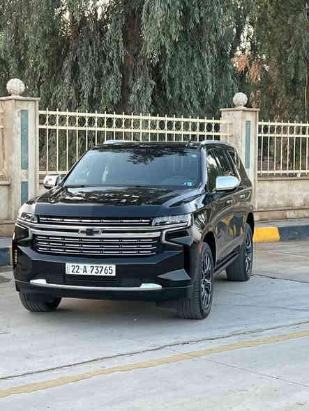 السلام عليكم
 تاهو 
دخول جديد صارلها شهرين من دخلت للعراق
الموديل:  2023 
العداد:  42 الف ميل 
الفئه:  بريمر  Primer بلاك ادشن
اللون:  اسود
الرقم:  اربيل هزة وسنويه جديدة 
المحرك  : 5300 المرغوب
الضرر: نص باب صبغ فقط وقطعتين بارد بدون داخل شرط
بجم كبس شرط 
رقم الشاصي مرفق مع الصور 
مواصفات البريمر معروفه بانورما وشاشات خلفيه و كشنات vip
وغيرها بعد مواصفات 
السيارة غير الي الي ذكرته مكفوله ونظيفه
شرط التحويل 
السعر:   535 وبيها مجال
🛑ملاحظه مهمه
 يرجى الاتصال من  الساعه 9 صباحأ إلى الساعه 9 مساء
#العنوان موصل الجديده شارع بغداد مجاور سنتر بغداد
#مكتب ال رزان للسيارت
***********
***********
