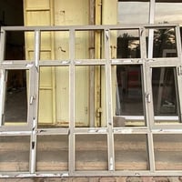 شبابيك المنيوم شمباني • ٩ قطع ٢٤٨x٢٠٠ • ٣٦ قطع ١٦٠x٢٠٠