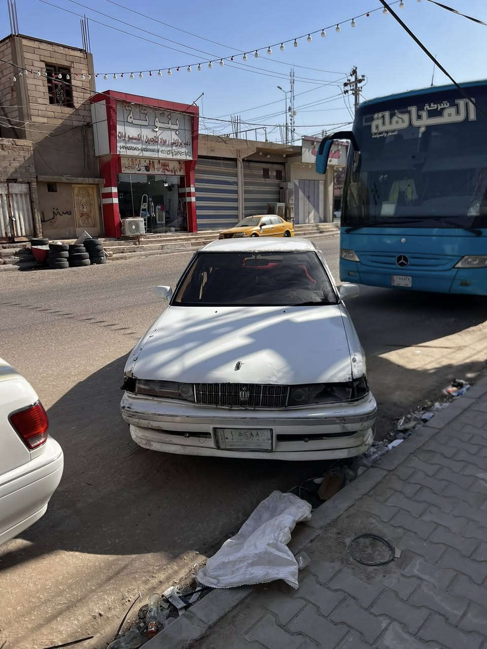 سلام عليكم مارك للبيع مديل 92  كير ومحرك مكفولات مكفوله من من الكصه ونقل جثه تبريد شغال سياره حلوه ومرتبه  كدام عيونك رقم بابل 28 وبيه مجال مكاني نجف حي العكسري مدارس ***********
