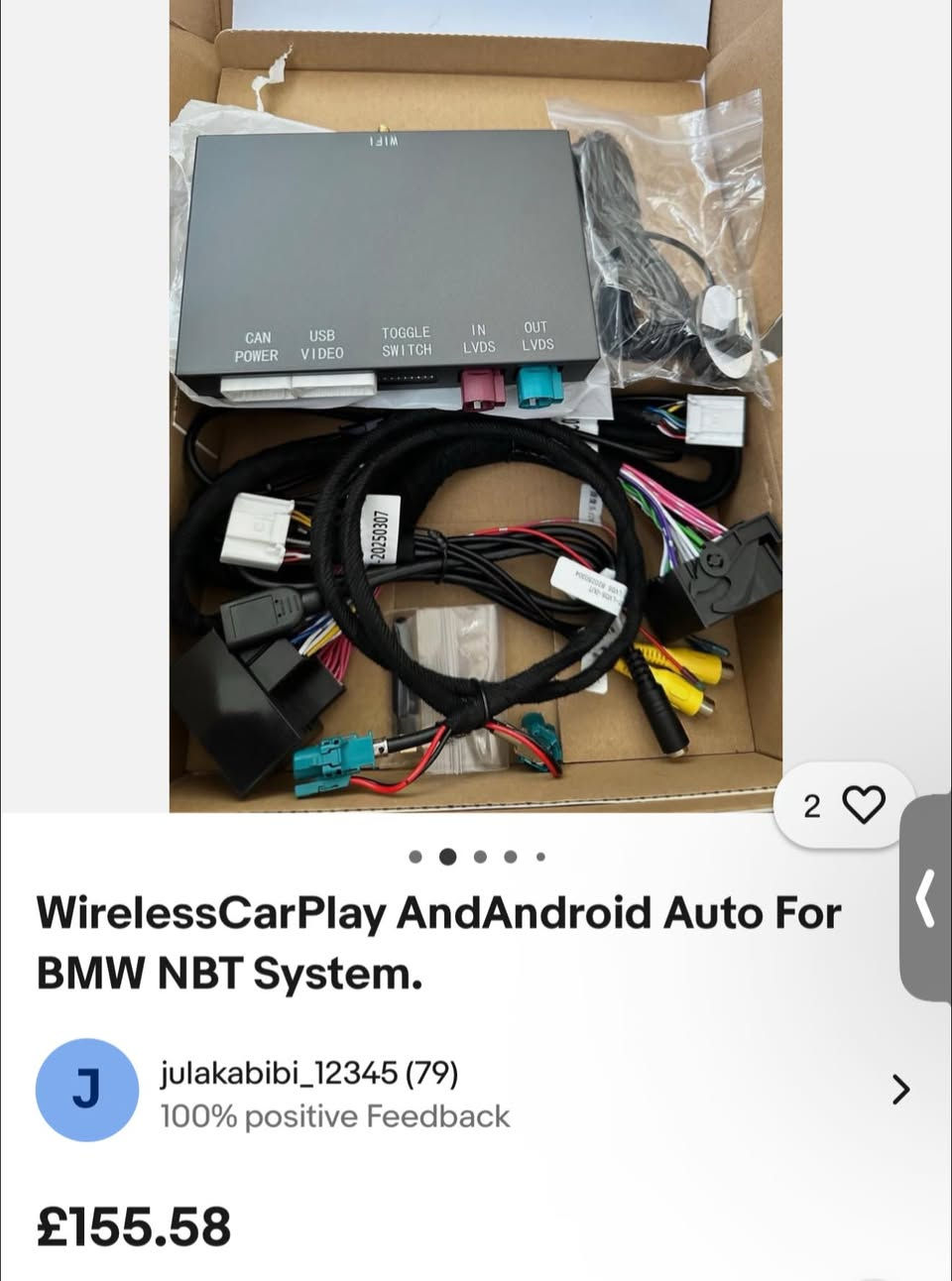 سلام عليكم 🩷
كار بلي اصلي ١٠٠٪؜ تحويل داخلي كامل 
شرط الفحص والشغل امام المندوب 🩷🌺

كار بلي وايرليس اندرويد وابل الثاني اصليات 
للBMW مكتوب بعد انتوا اعرف 
المهم اصليات وشرط الفحص ١٠٠٪؜ 🩷

الي مهتم بيهم اعلى سعر للقطعه ابيع ما اعرف اسعارهم 🩷


**إذا كنت صاحب هذا الإعلان وتريد حذفه لأي سبب، رجاءا أرسل رسالة إلى الدعم الفني**