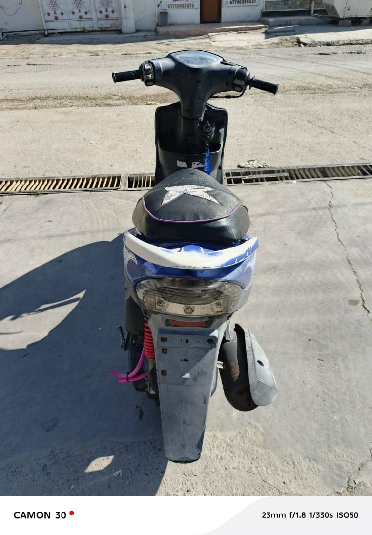 للبيع
دراجه مال حاويه ختم واحد 
شلعه معدل خير من الله مابيها اي نقص كلشي شغال كهربائيات شغاله دبل خلفي فقط بي دكه خفيفه 
للاستفسار خاص او هاذ رقمي *********** 
مكاني/ ديالى بعقوبة
