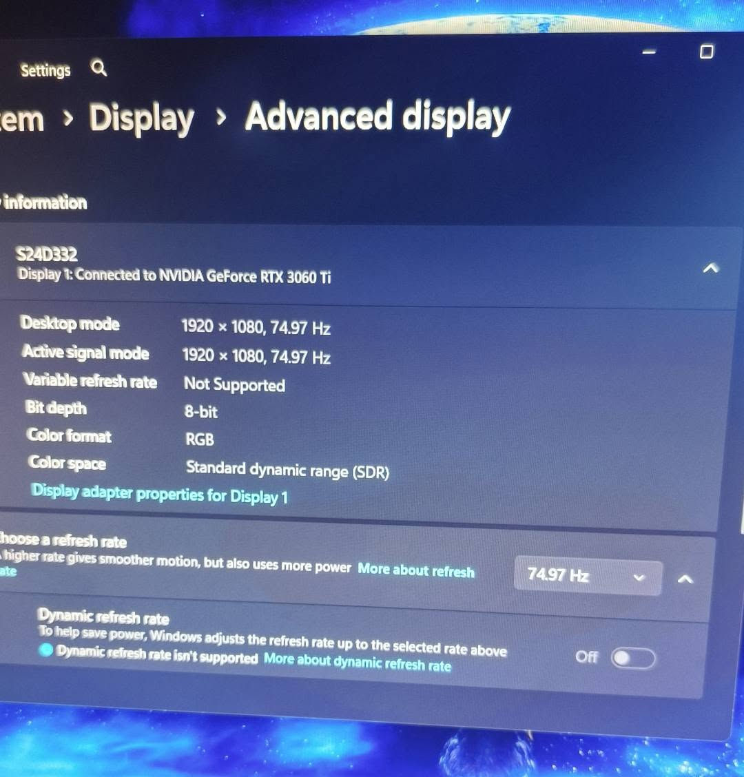 شاشة سامسونج 24 بوصة بدقة 1080p وتردد 75Hz ونظيفة جداً وبدون أي عيوب مع واير HDMI الأصلي والكارتون.
ب75 الف.
مكاني بصرة/هارثة وما عندي توصيل.


**إذا كنت صاحب هذا الإعلان وتريد حذفه لأي سبب، رجاءا أرسل رسالة إلى الدعم الفني**