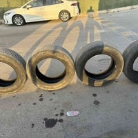 عندي تخم تاير بريجستون اصلي مال تاهو واحد بي ركعة وفتيلة والثاني بي فت...