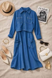 فستان قطعتين • قماش تركي • الفلوجة الأنبار